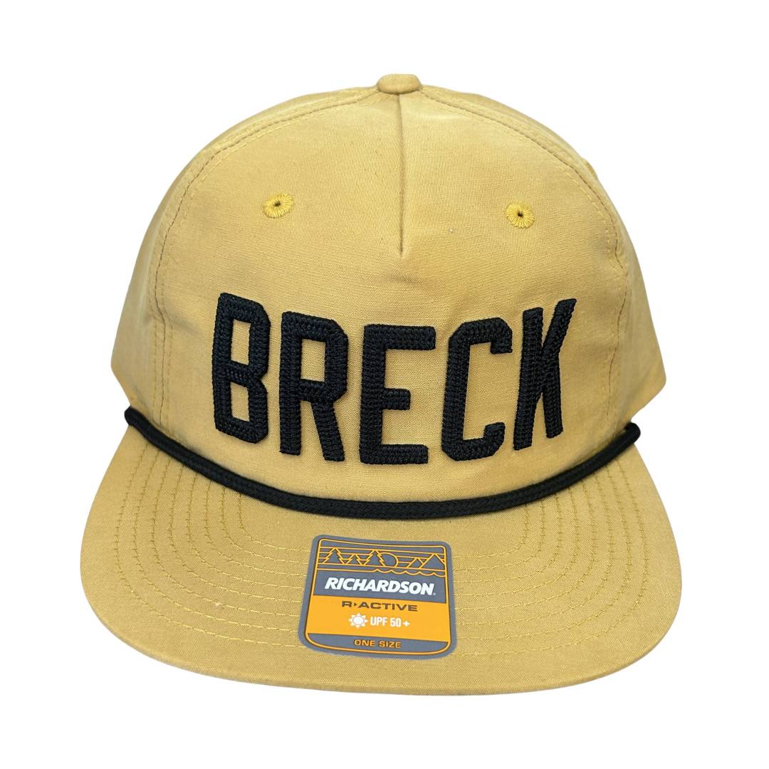 The Richardson Block Breck Co Snapback Mustard Yellow | Black Rope| Shop BHC Co.