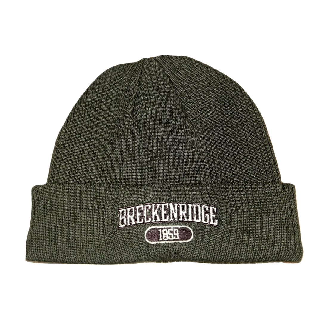 The Game Shallow Army Green Breck Beanie | Shop Breck Hat Co