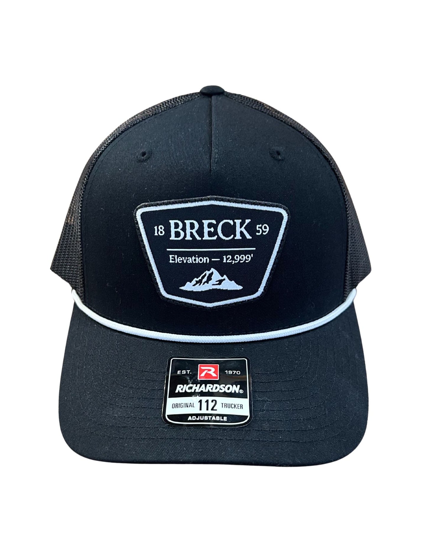 Black Breck Elevation Cap With White Rope
