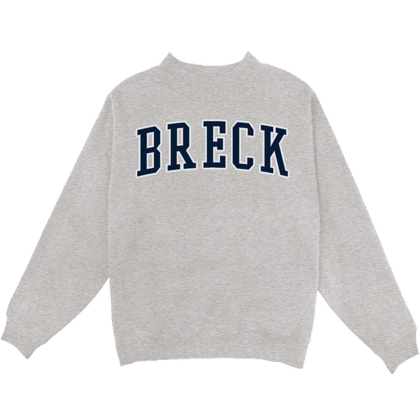 Preorder-Breck Mock Neck Varsity Letters