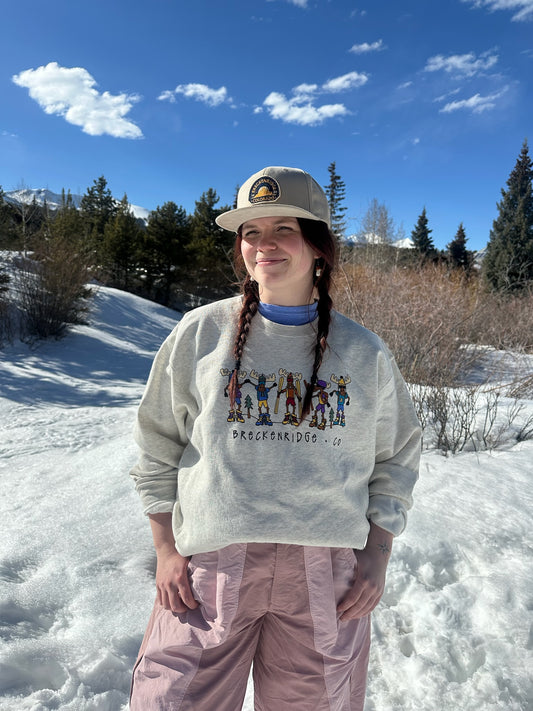 Beboppin' Moose Crew Neck-Oat | Shops near me | Shopping near me |
Breckenridge Moose Crew Neck- Winter Version| Shop Breck Hat Co.