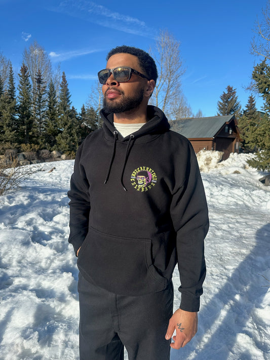 Breckenridge spring break merch | Shopping near me | Black Breck hoodie with cool logo | Shop Breck Hat Co.
