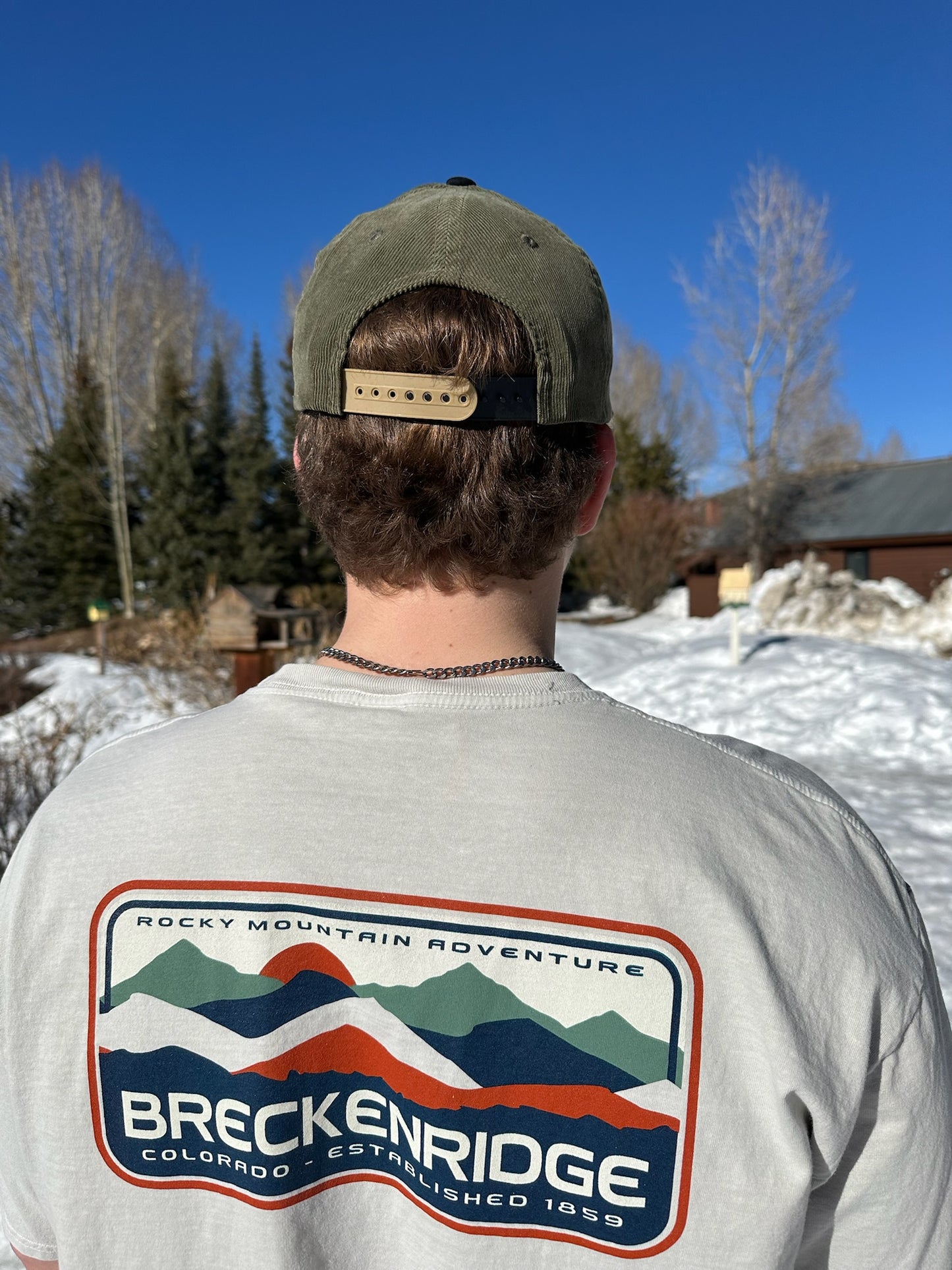 Two Toned Corduroy Cap With Rope- Olive/Black | Breckenridge Olive Corduroy Cap | Two Toned Breckenridge Cap | Leather Breckenridge Patch| Shop Breck Hat Co