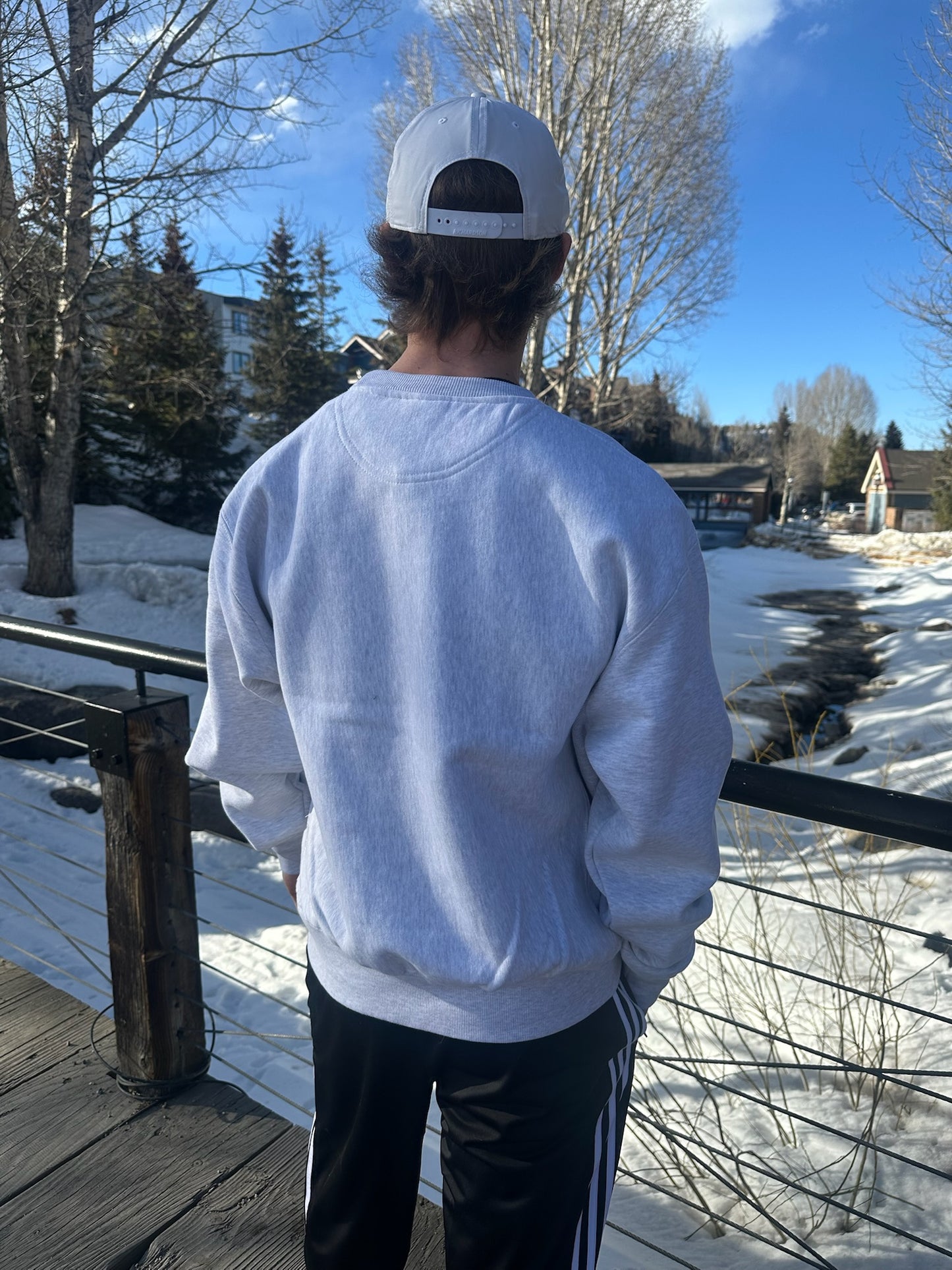White Breck Cap W/ Black Rope